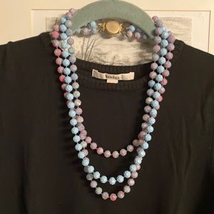 Vintage “tie dye effect” necklace
